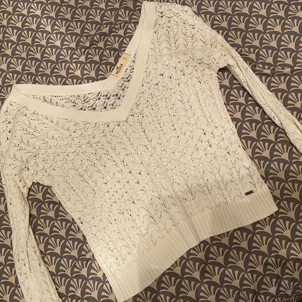 Hollister Lace Sweater. Size S